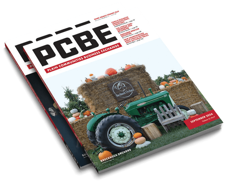 Covers of Plain Communities Business Exchange you can click on to see inside a recent PDF copy of the publication.