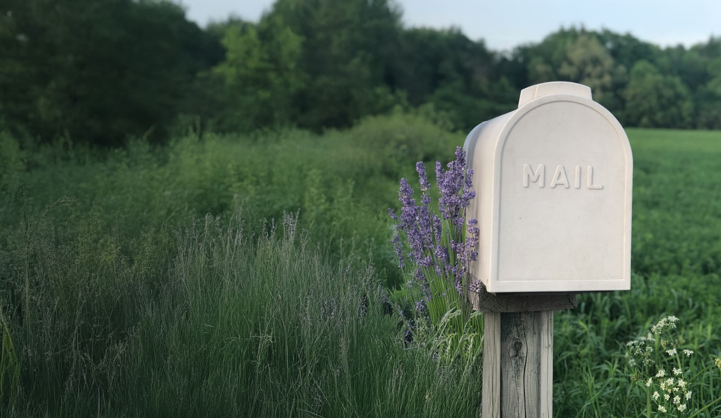A mailbox in a rural part of Pennsylvania or the Midwest, popular distribution areas of Plain Communities Business Exchange.